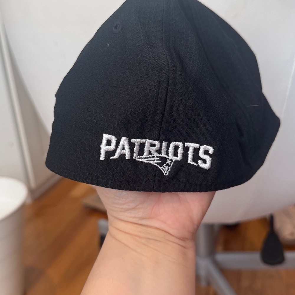 New England Patriots New Era 39THIRTY Fitted Hat/Black/gray child youth - Picture 2 of 6